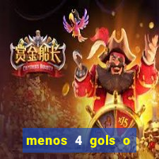 menos 4 gols o que significa